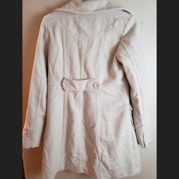 Flying Tomato Cream Floral Boho Long Peacoat Coat - Picture 2 of 9